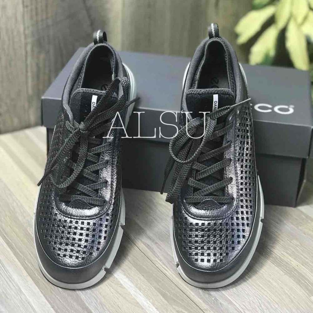 ECCO Intrinsic 1 Slip On Leather Dark Shadow Metal - Picture 2 of 7